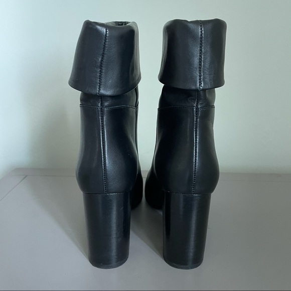Maje black leather heeled booties 37 - Picture 3 of 6